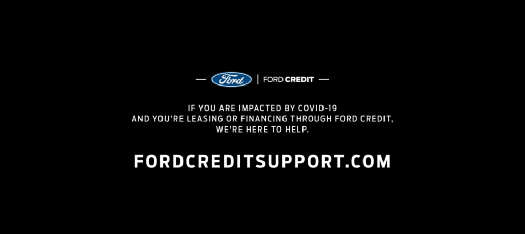 Ford's ad talks about covid-19 directly