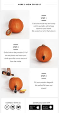 Minibar explains how to turn your pumpkin into a drinks dispenser