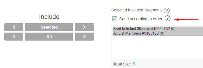 Send according to segment order when IP warming