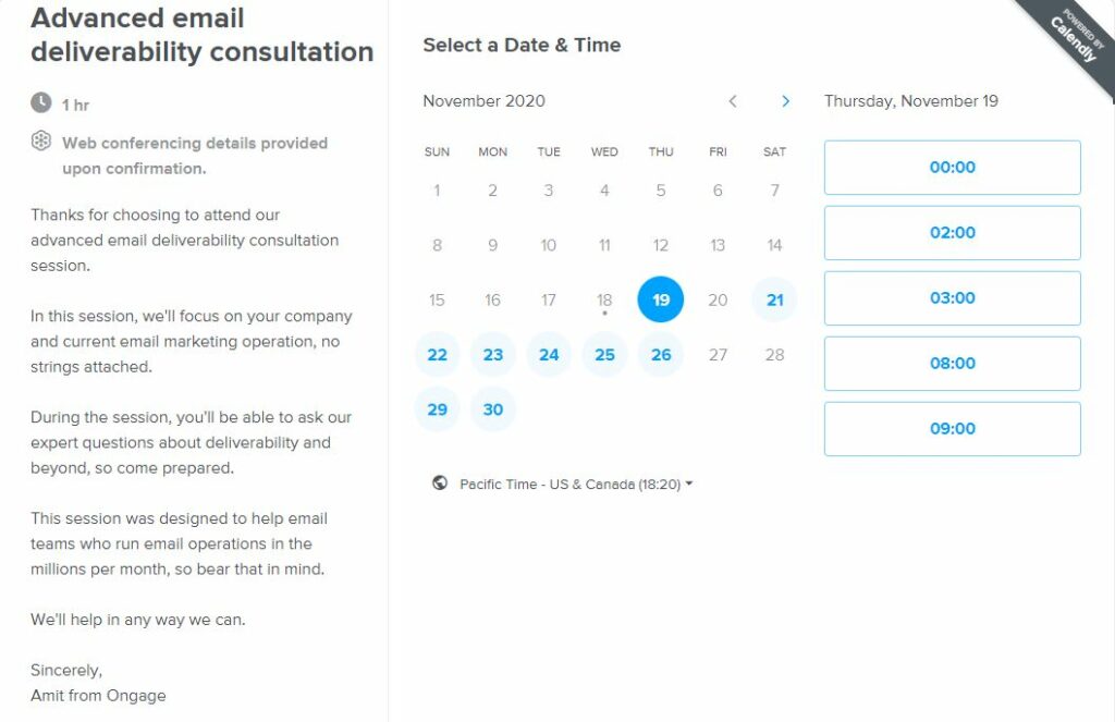 Provide value even before the sign-up form opens