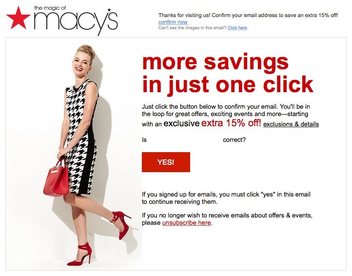Confirmation emails are a common type of transactional emails