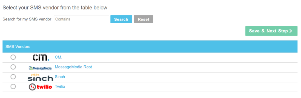 Ongage supports a variety of SMS vendors for your SMS marketing needs
