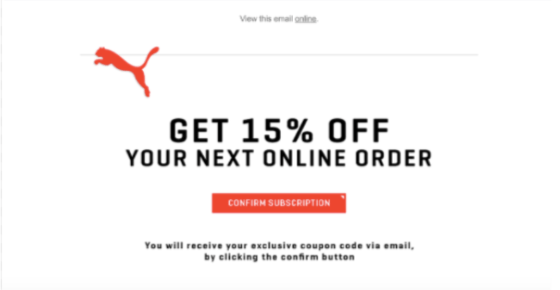 A double opt-in email can incentivize users to subscribe