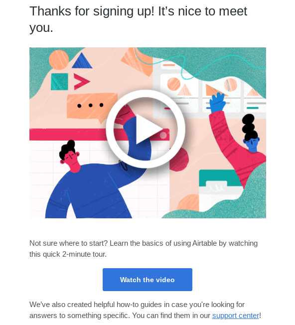 Keep the double opt-in momentum going with a snazzy welcome email