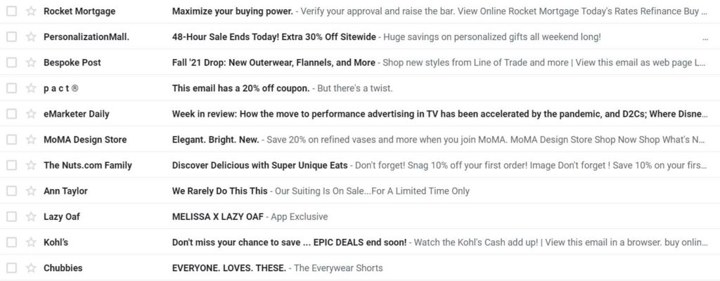 Upper or lower case? Decide what works best for your subject line