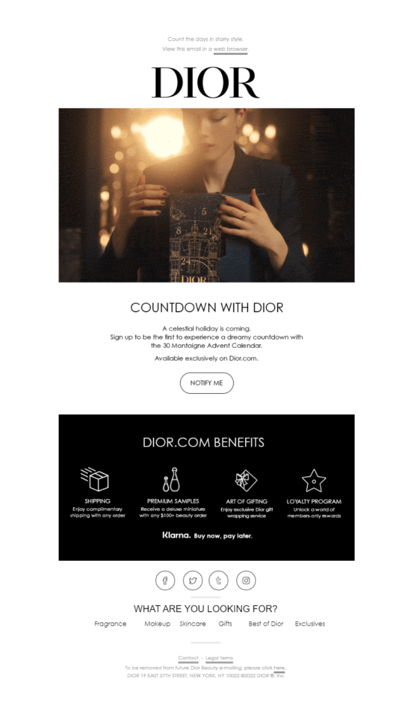 Dior's newsletter is revealing what's coming soon