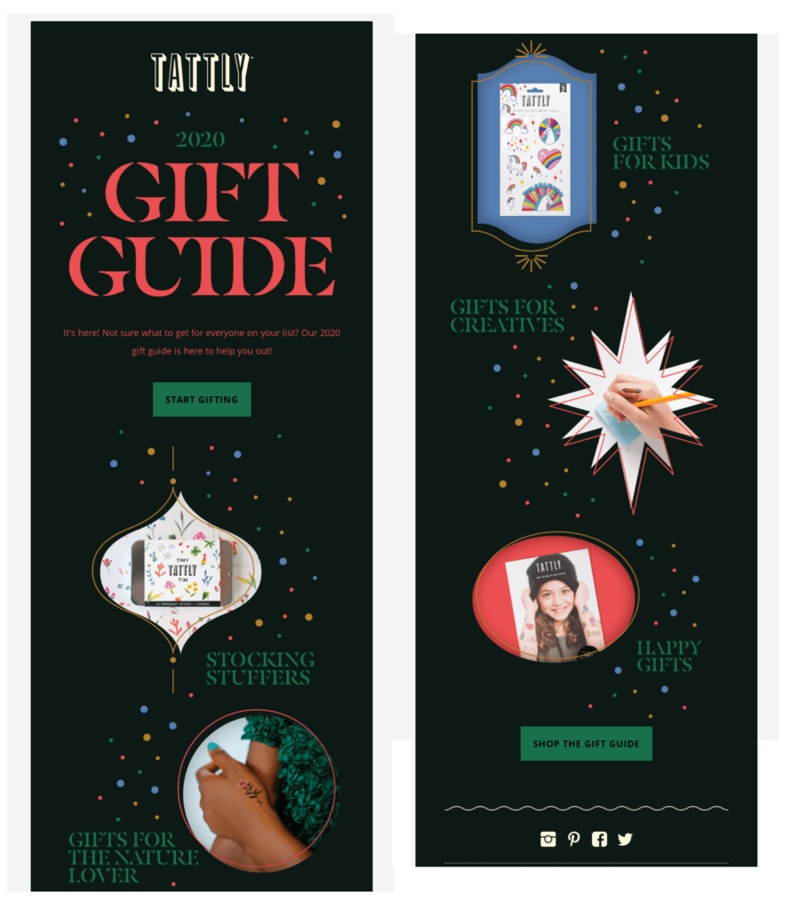 Tattly has a great gift guide in their holiday newsletter