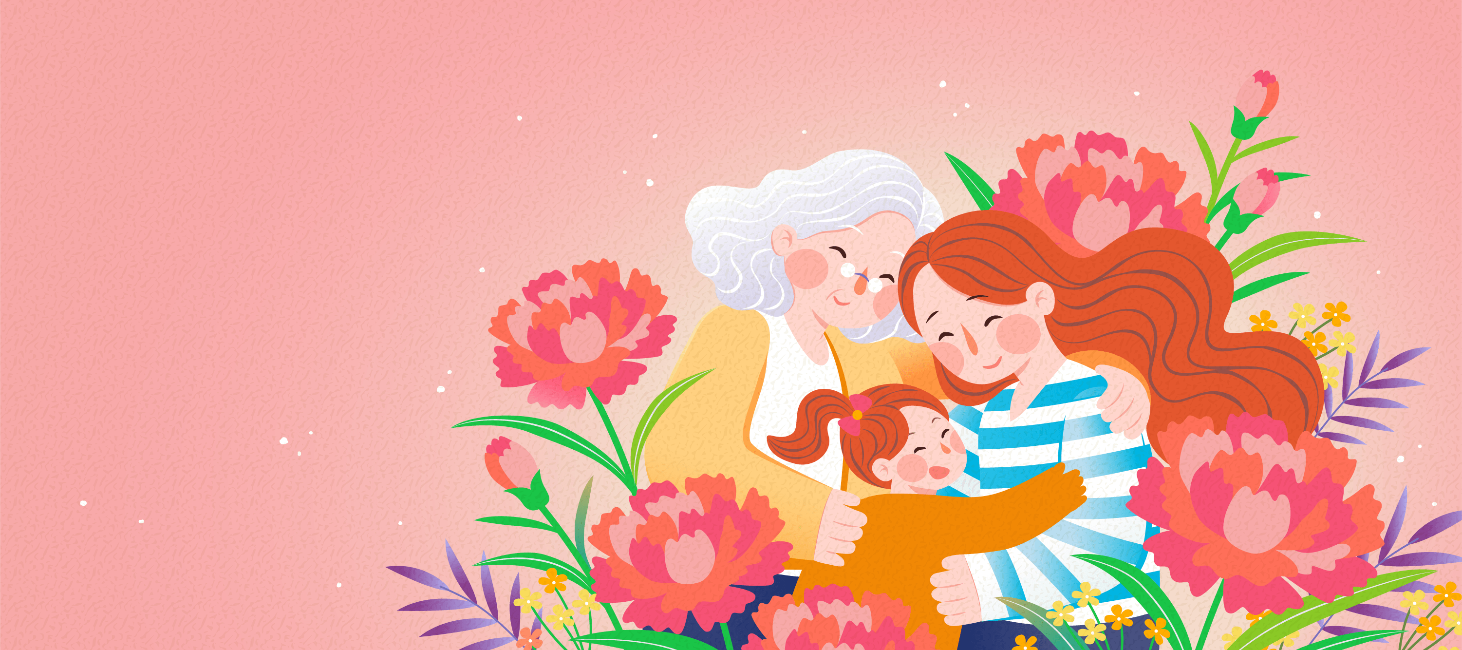 Daugther, mother, and grandmother celebrate Mother's Day