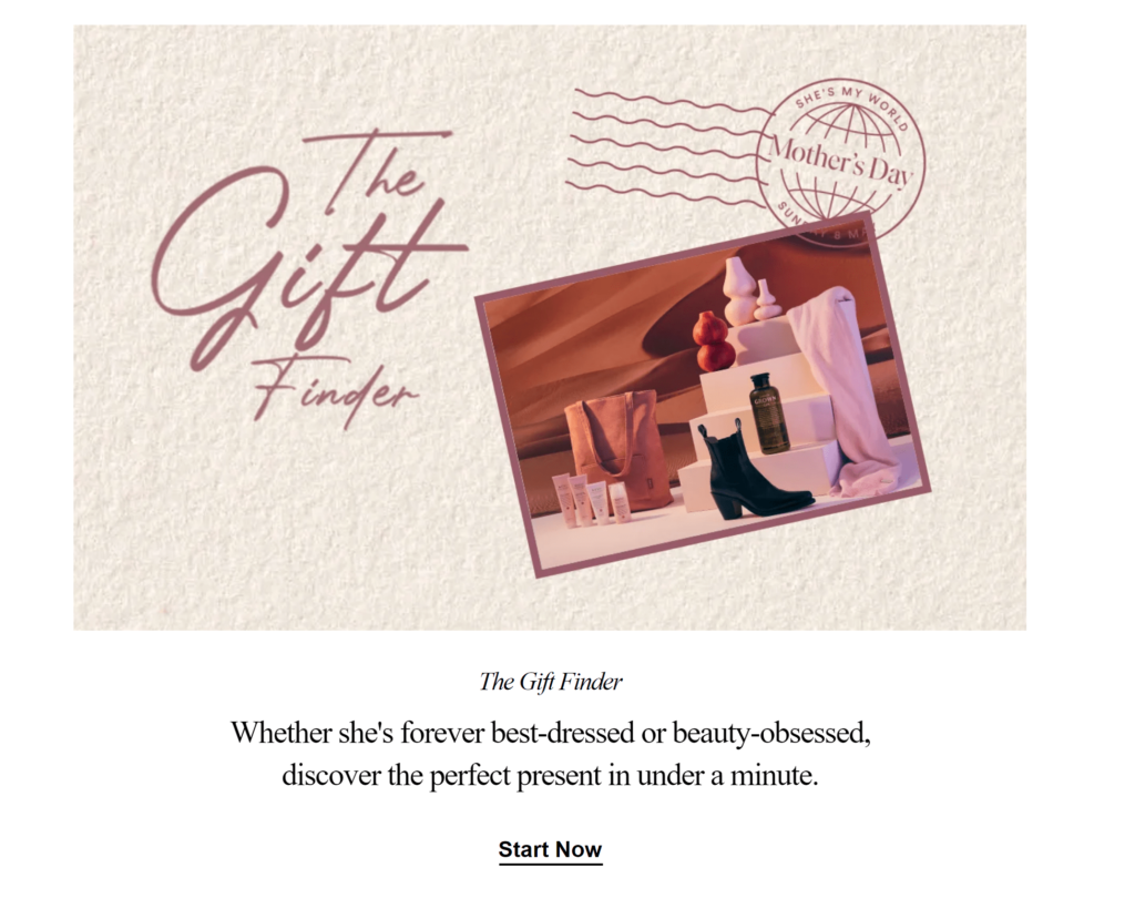 David Jones offers help for Mother's Day shoppers with gift finder