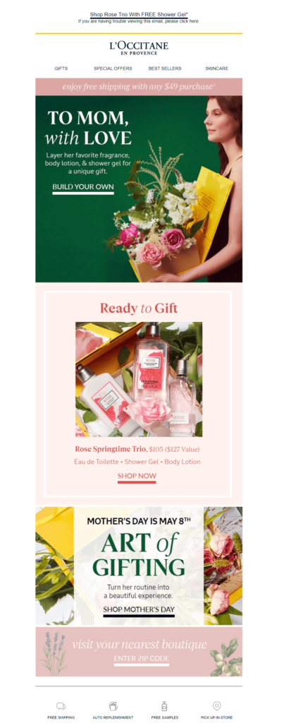 L’Occitane invites Mother's Day shoppers to build unique gift boxes