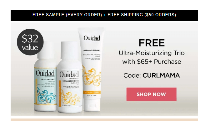 Ouidad spcial coupon for Mother's Day