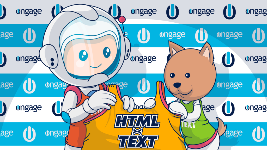Ziggy and Comet presenting a new HTML x text team