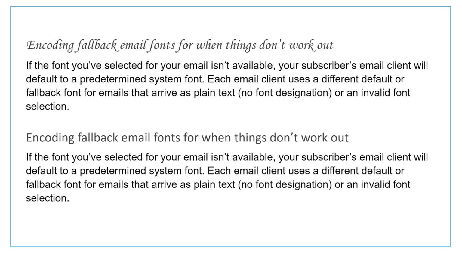 Best Fonts for Newsletters An Email Fonts Conversion Guide