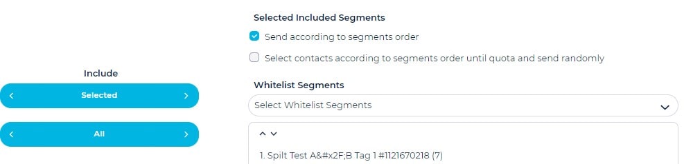 Send according to segment order when IP warming